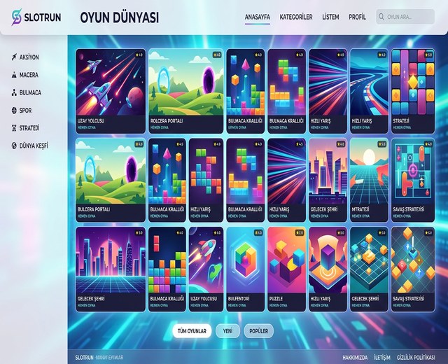 Slotrun online oyun platformu kapak görseli
