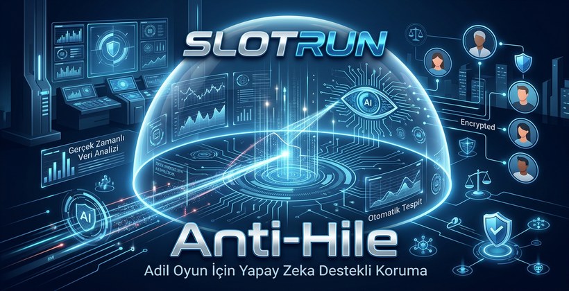 Slotrun anti-cheat sistemi banner görseli